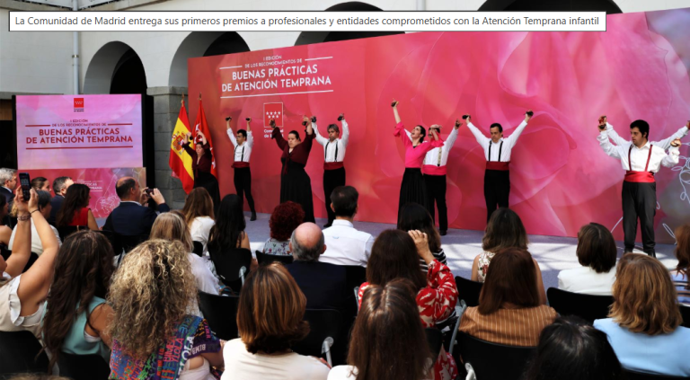 APAMA asiste a la I edición de los Premios de Buenas Prácticas en Atención Temprana de la Comunidad de Madrid